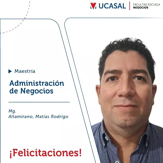 Nuevo logro obtenido: Maestría en Administración de Negocios